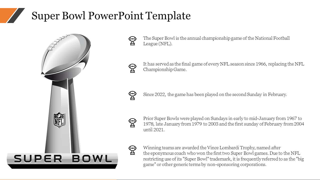 Super Bowl PowerPoint Template